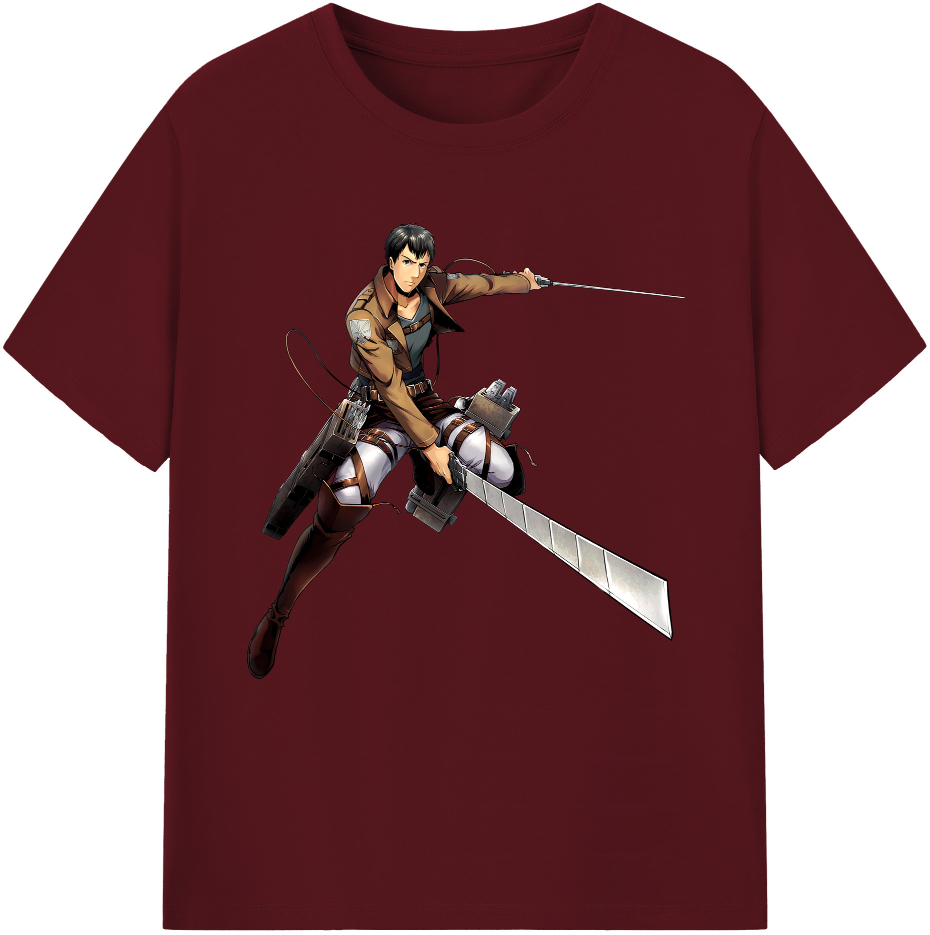 （画像用） 進撃の巨人 ベルトルト・フーバー Attack on Titan Bertholdt Hoover 綿100％半袖Tシャツ（フロントプリント）